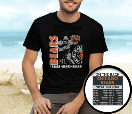 Chicago Bears Schedule 2024 Tee Shirt