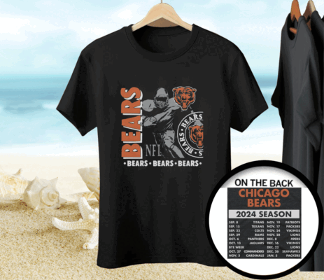 Chicago Bears Schedule 2024 Tee Shirt