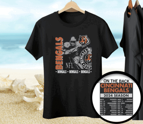 Cincinnati Bengals Schedule 2024 Tee Shirt