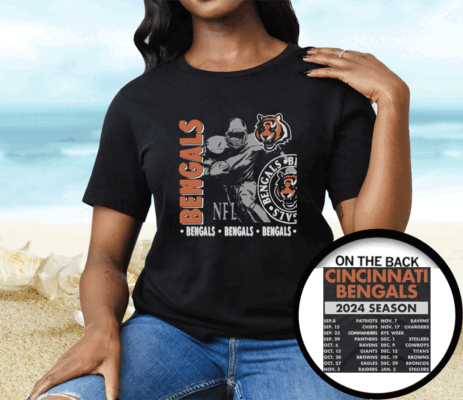 Cincinnati Bengals Schedule 2024 Tee Shirt