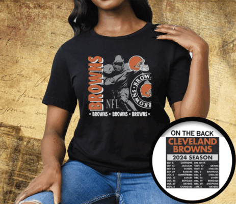 Cleveland Browns Schedule 2024 Tee Shirt