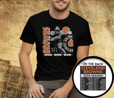 Cleveland Browns Schedule 2024 Tee Shirt