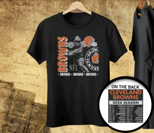 Cleveland Browns Schedule 2024 Tee Shirt