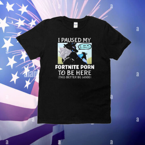 I Paused My Fortnite To Be Here This Better Be Good T-shirt