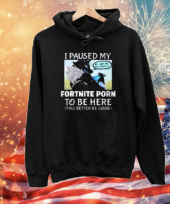 I Paused My Fortnite To Be Here This Better Be Good T-shirt