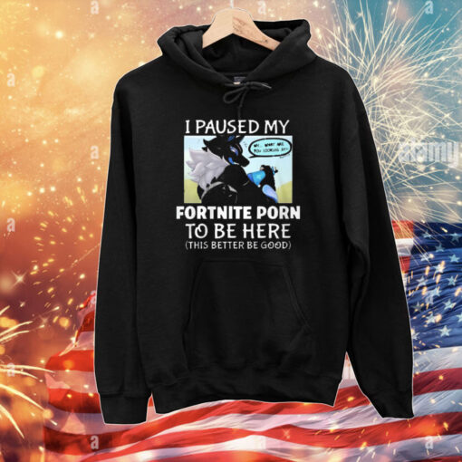 I Paused My Fortnite To Be Here This Better Be Good T-shirt