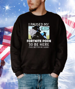 I Paused My Fortnite To Be Here This Better Be Good T-shirt