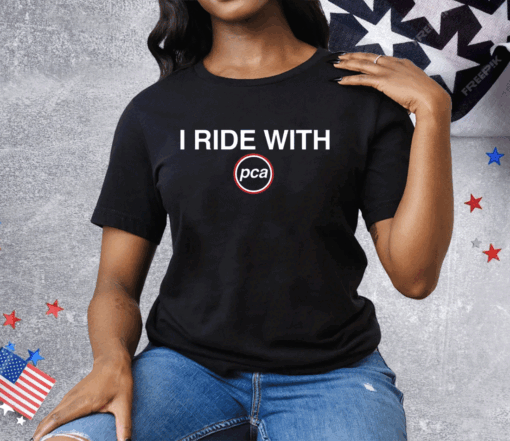 I Ride With PCA Ladies Boyfriend Tee Shirt - Image 2