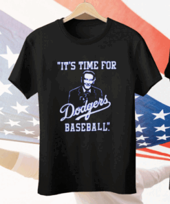 It’s Time For Dodgers Baseball Vin Scully Tee Shirt