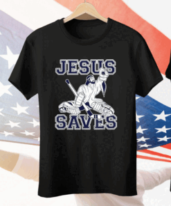 Jesus Saves Hockey Tee Shirt