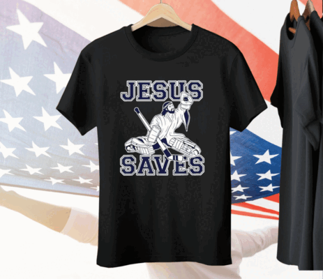 Jesus Saves Hockey Tee Shirt