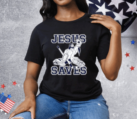 Jesus Saves Hockey Tee Shirt