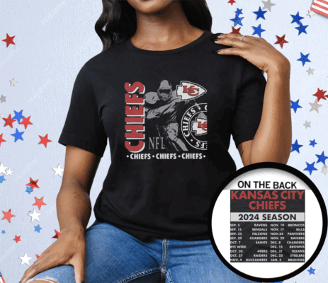 Kansas City Chiefs Schedule 2024 Tee Shirt