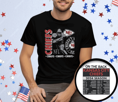 Kansas City Chiefs Schedule 2024 Tee Shirt