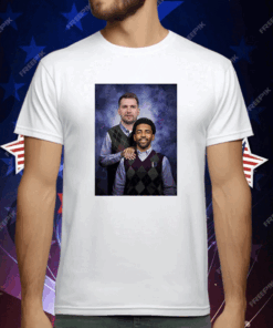 Luka Doncic Kyrie Irving Step Brothers Ladies Boyfriend T-Shirt