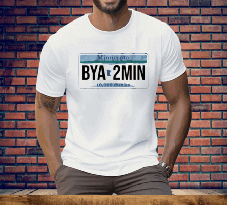 MINNESOTA BYA2MIN LICENSE PLATE Tee Shirt