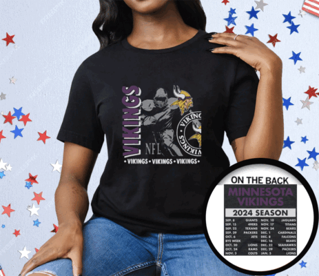 Minnesota Vikings Schedule 2024 T-Shirt