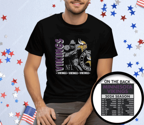 Minnesota Vikings Schedule 2024 T-Shirt