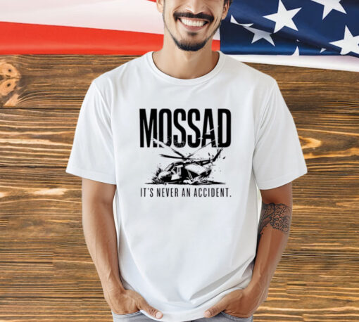 Mossad It’s Never An Accident Ladies Boyfriend Shirt