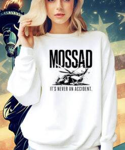 Mossad It’s Never An Accident Ladies Boyfriend Shirt