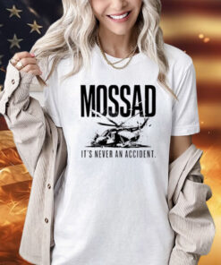 Mossad It’s Never An Accident Ladies Boyfriend Shirt