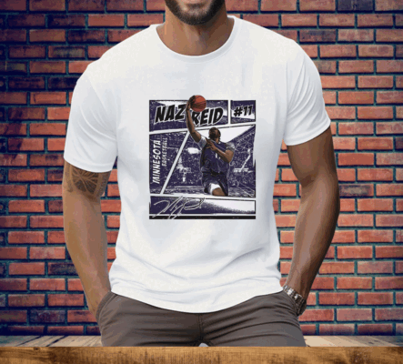 Naz Reid Minnesota Timberwolves Comic Book Style Ladies Boyfriend Tee Shirt