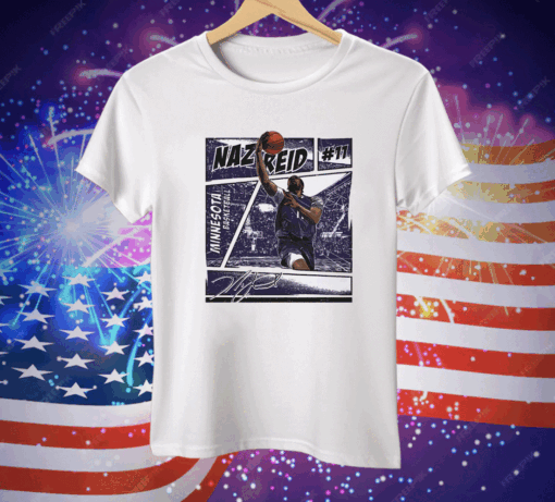 Naz Reid Minnesota Timberwolves Comic Book Style Ladies Boyfriend Tee Shirt