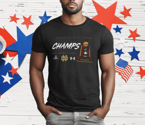 Notre Dame 2024 Men’s Lacrosse National Champions Trophy T-Shirt