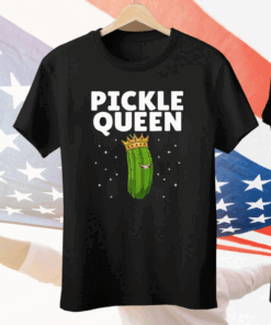 Pickle Queen Funny Cucumber Pickle Girl Tee Shirt