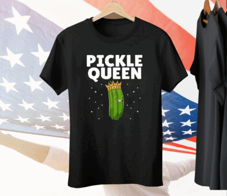 Pickle Queen Funny Cucumber Pickle Girl Tee Shirt