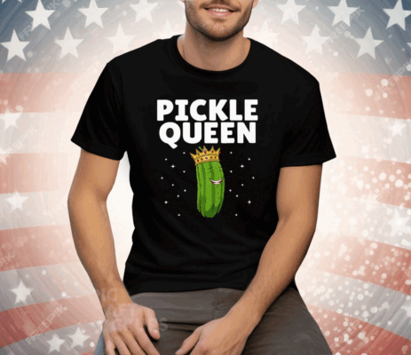 Pickle Queen Funny Cucumber Pickle Girl Tee Shirt