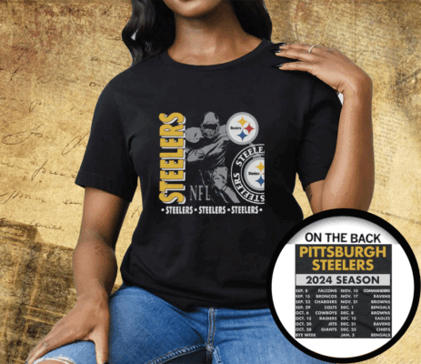 Pittsburgh Steelers Schedule 2024 Tee Shirt