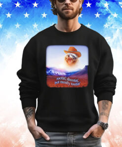 Raccoon Cowboy rootin shootin but mostly tootin T-Shirt