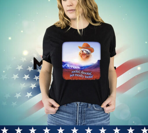 Raccoon Cowboy rootin shootin but mostly tootin T-Shirt