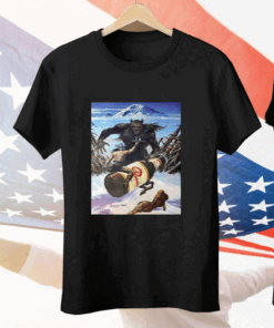 Rainier Beer Bigfoot Monster Werewolf Tee Shirt