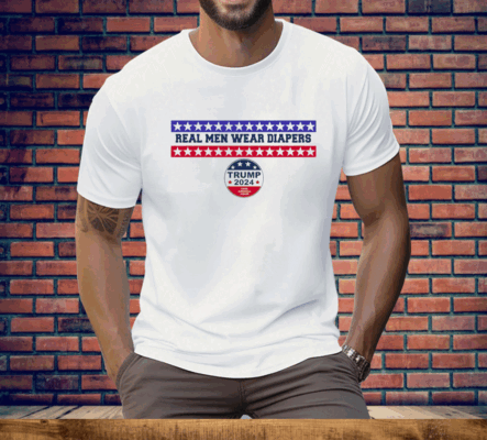 Real men wear diapers trump 2024 save America again Tee Shirt