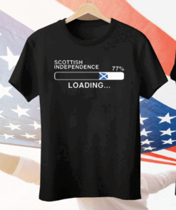 Roberta Gilmour Scottish Independence 77 Percent Loading Tee Shirt