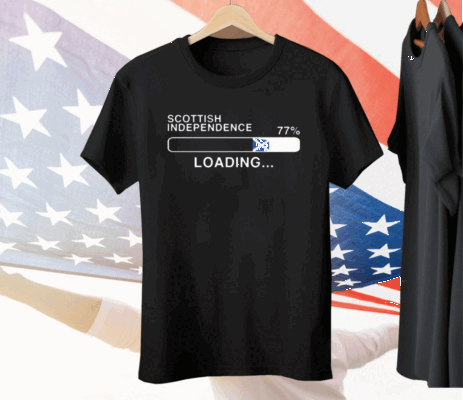 Roberta Gilmour Scottish Independence 77 Percent Loading Tee Shirt