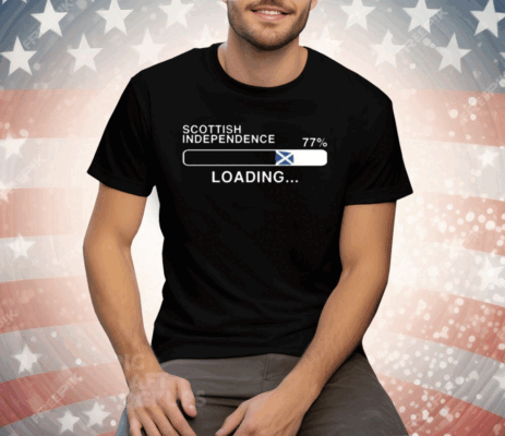 Roberta Gilmour Scottish Independence 77 Percent Loading Tee Shirt