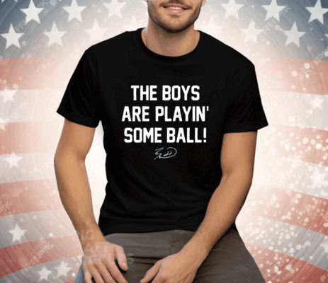 The Boys Are Playin’ Some Ball Bobby Witt Jr Signature Ladies Boyfriend Tee Shirt