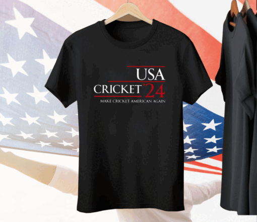 USA Cricket ’24 Make Cricket American Again Tee Shirt