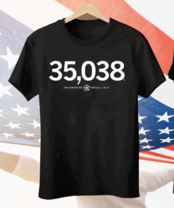 35,038 the new record for the Red Stars Tee Shirt