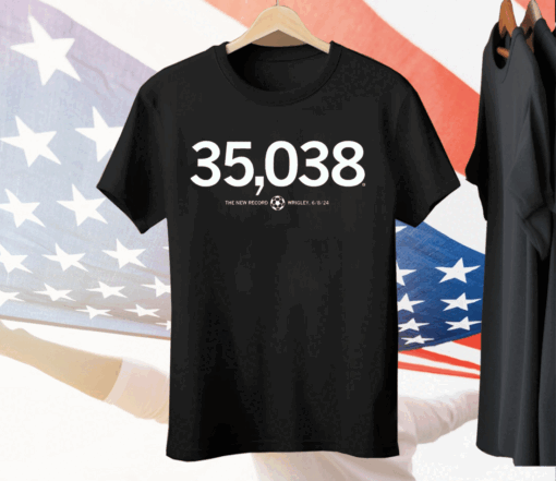 35,038 the new record for the Red Stars Tee Shirt