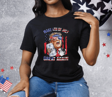 Busch Light Make 4th of July Great Again Trump Tee Shirt