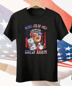 Busch Light Make 4th of July Great Again Trump Tee Shirt