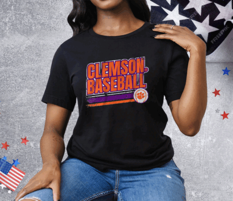 CLEMSON TIGERS RETRO BASEBALL Tee Shirt