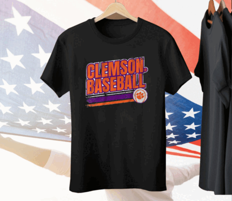 CLEMSON TIGERS RETRO BASEBALL Tee Shirt