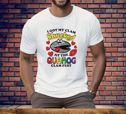 I Got My Clam Shucked At The Quahog Clam Fest Tee Shirt - Image 2