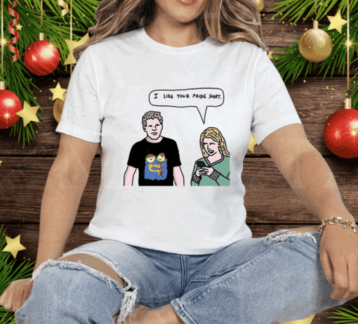 I Like Your Pride Ladies Boyfriend Tee Shirt - Image 3