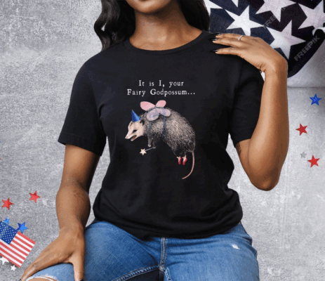 It Is I Your Fairy Godpossum Funny Fairy Godmother Tee Shirt